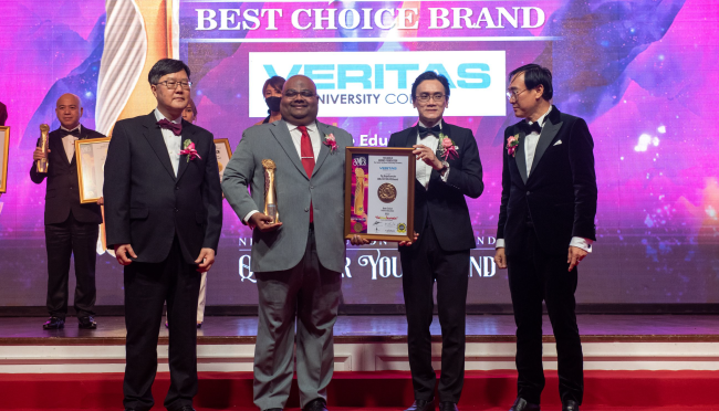 Veritas University College Wins Best Brand in Online Education at the BrandLaureate Awards
